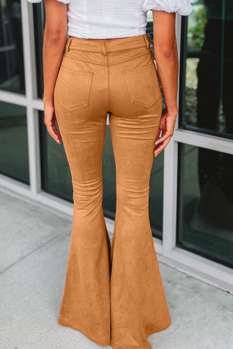 Flare Suede Pants